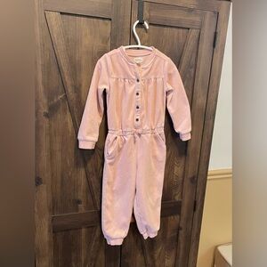 Gymboree 2T Pink Velour Jumpsuit